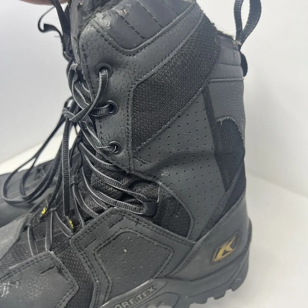 Klim Arctic GTX Black Winter Boots Men's Size 10 Gore-tex Thinsulate 3093